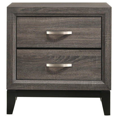 Watson Bed 4-Piece Set in Grey Oak