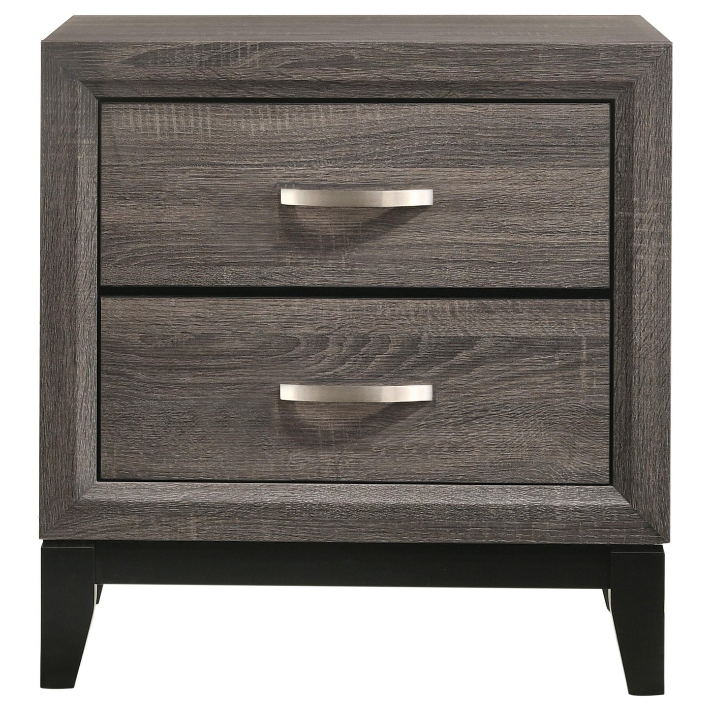 Watson Bed 4-Piece Set in Grey Oak