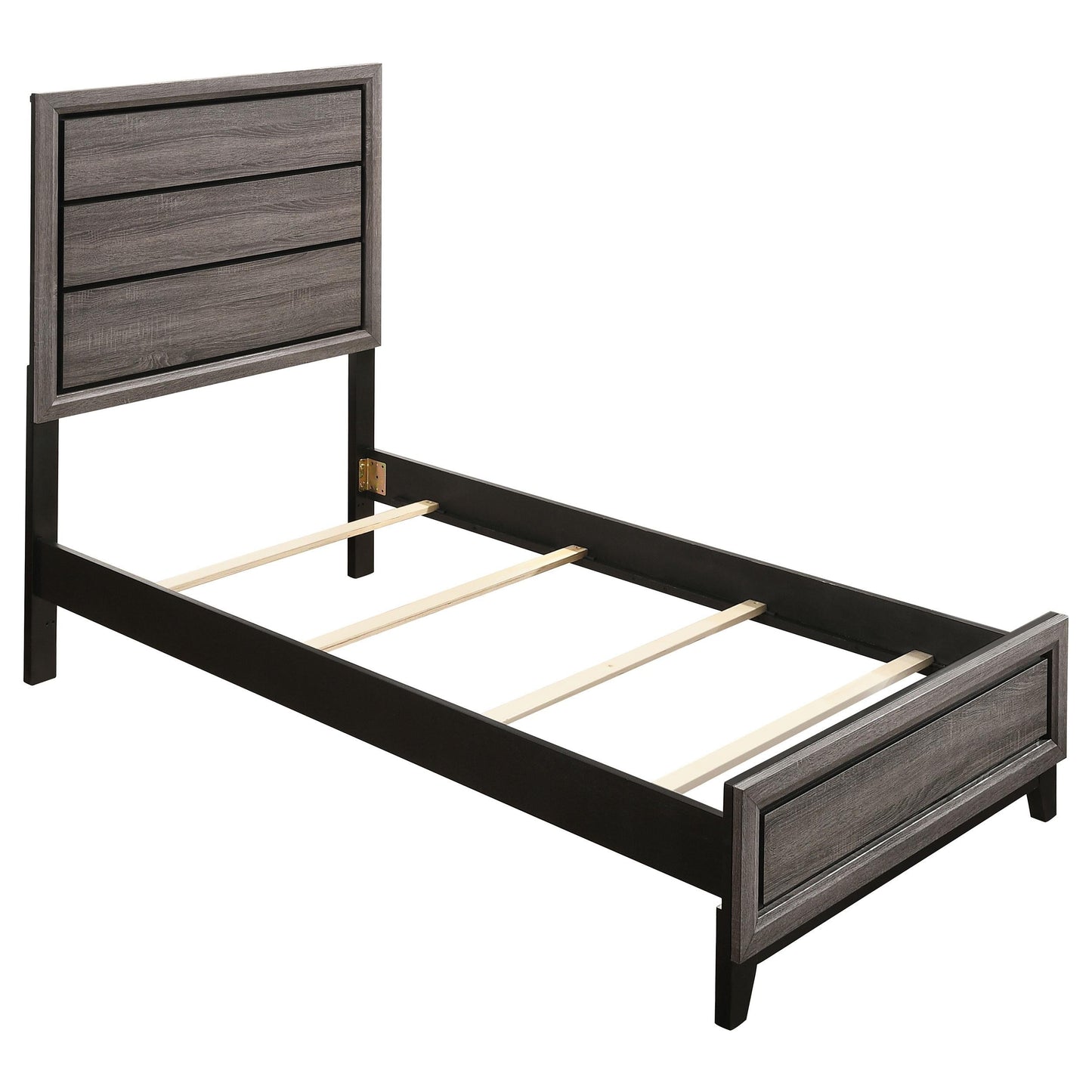 Watson Twin Bed - Grey Oak
