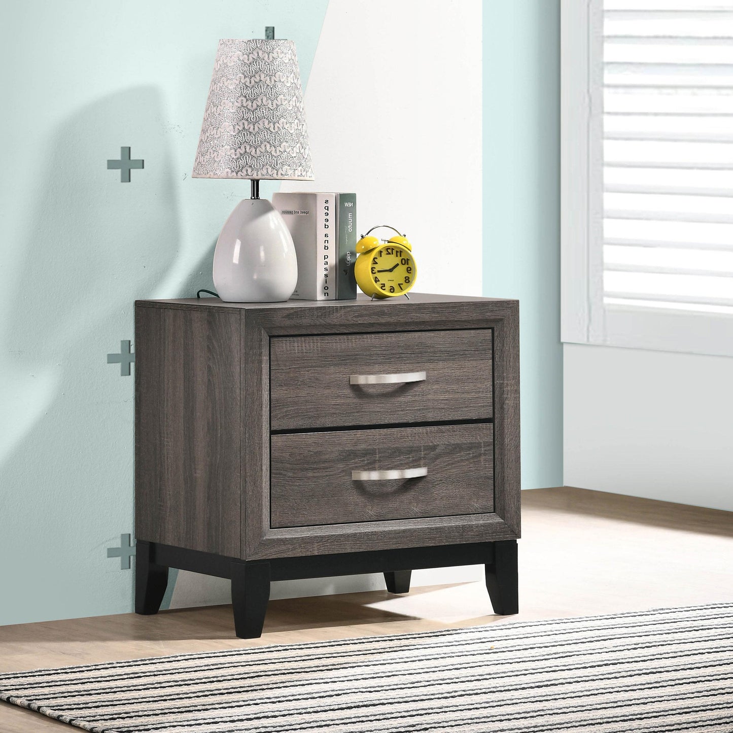 Watson Nightstand - Grey Oak