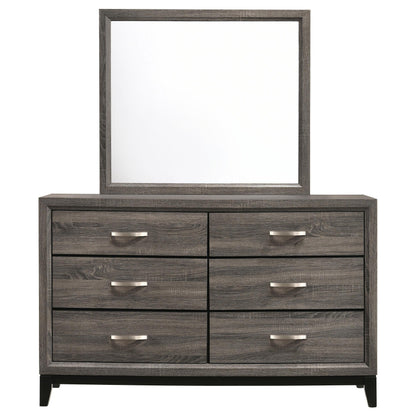 Watson Dresser With Mirror in Grey Oak - Coaster Furniture