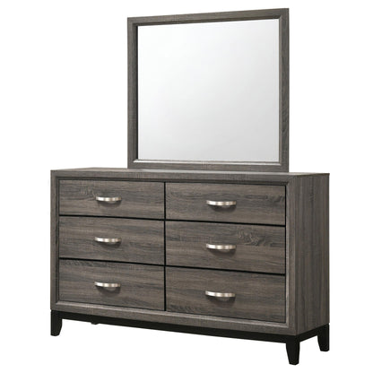 Watson Dresser With Mirror in Grey Oak - Coaster Furniture
