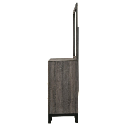 Watson Dresser With Mirror in Grey Oak - Coaster Furniture