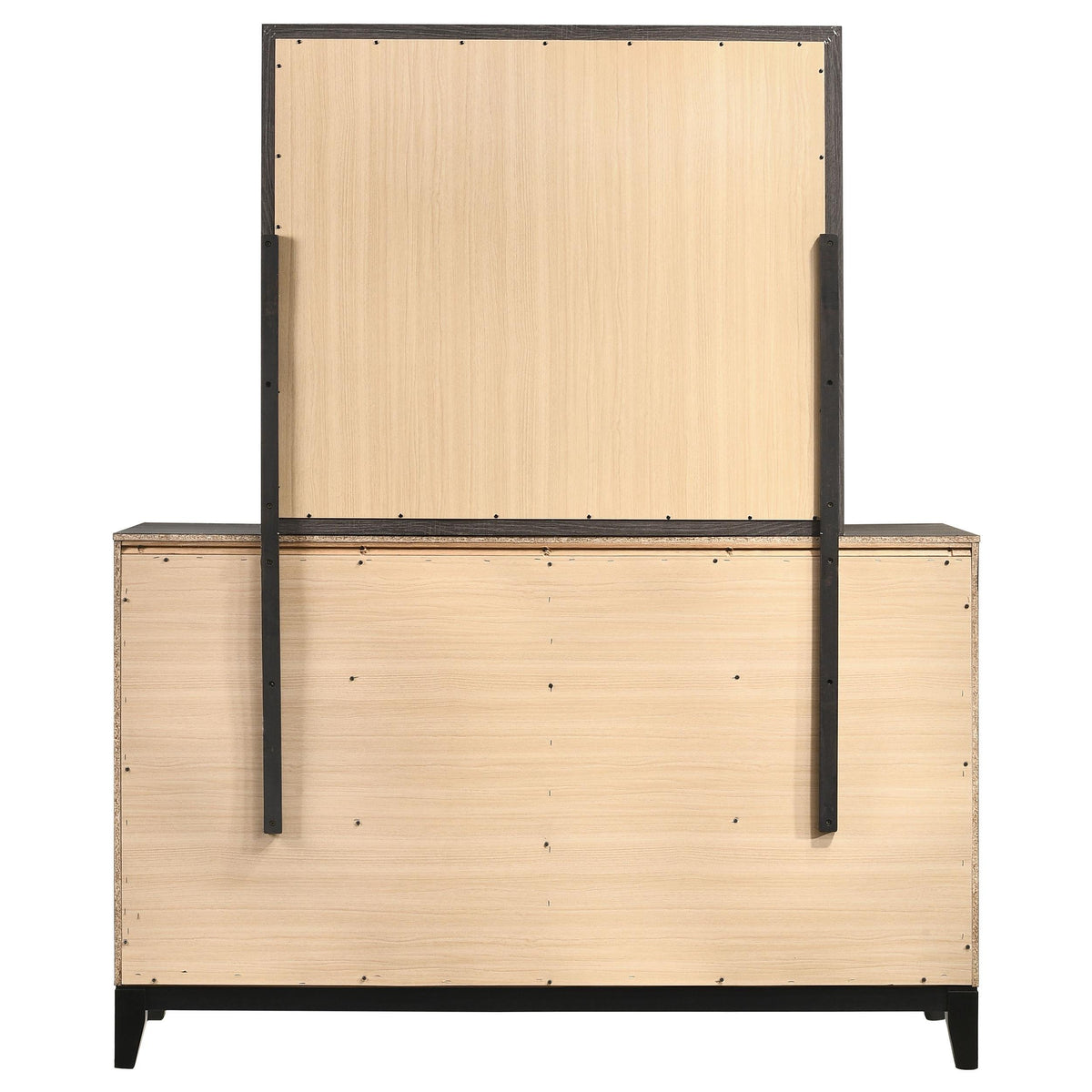 Watson Dresser With Mirror in Grey Oak - Coaster Furniture