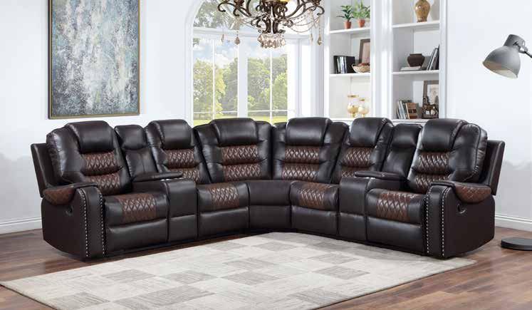 8916 Reclining Sectional Living Room Set