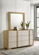 Hyland Dresser With Mirror in Natural - Coaster Furniture