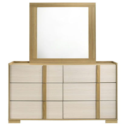 Hyland Dresser With Mirror in Natural - Coaster Furniture