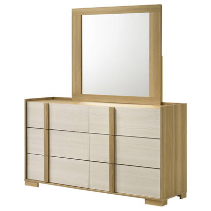 Hyland Dresser With Mirror in Natural - Coaster Furniture