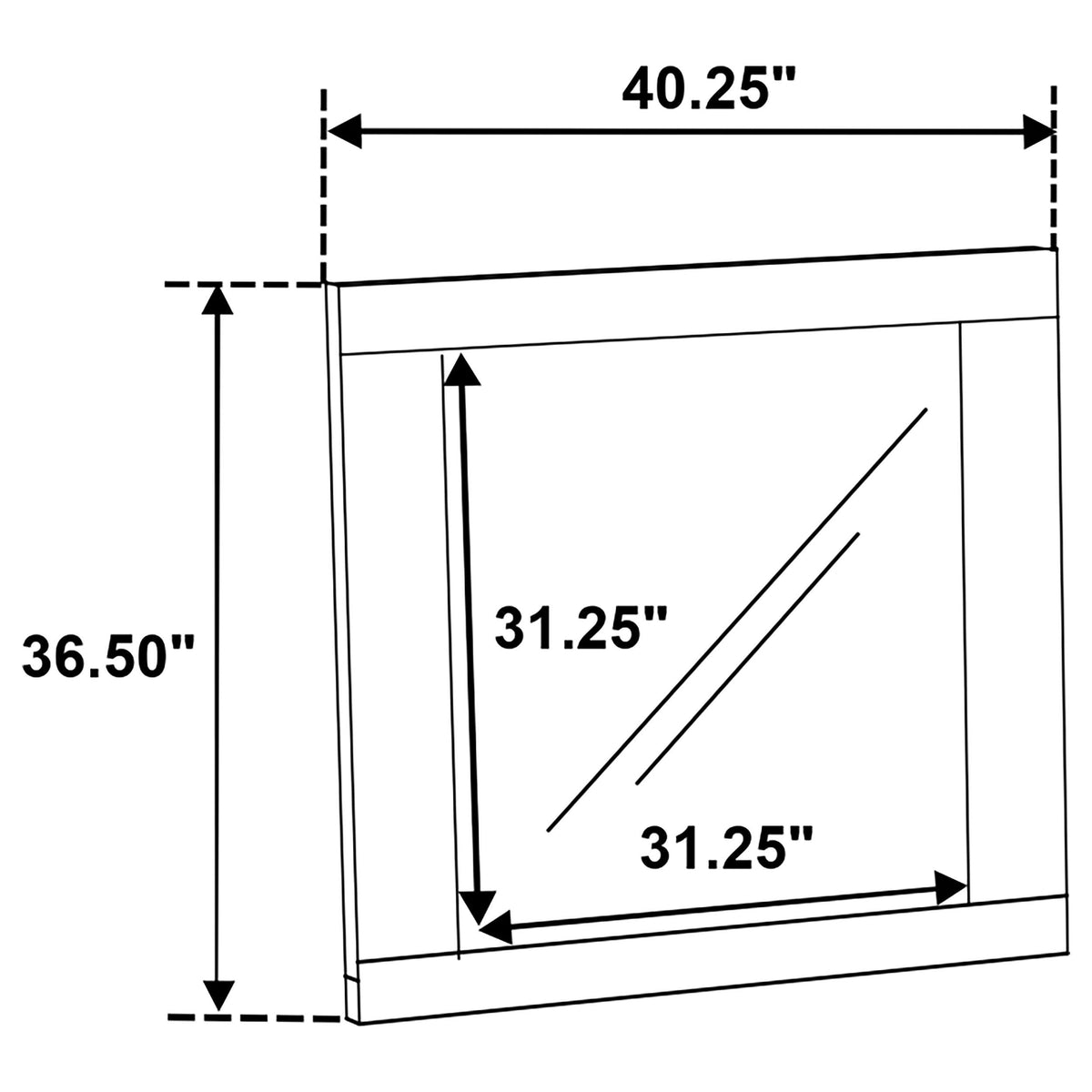 Hyland Dresser Mirror in Natural - Coaster Furniture
