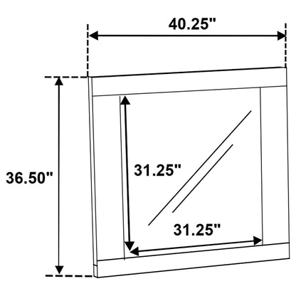 Hyland Dresser Mirror in Natural - Coaster Furniture