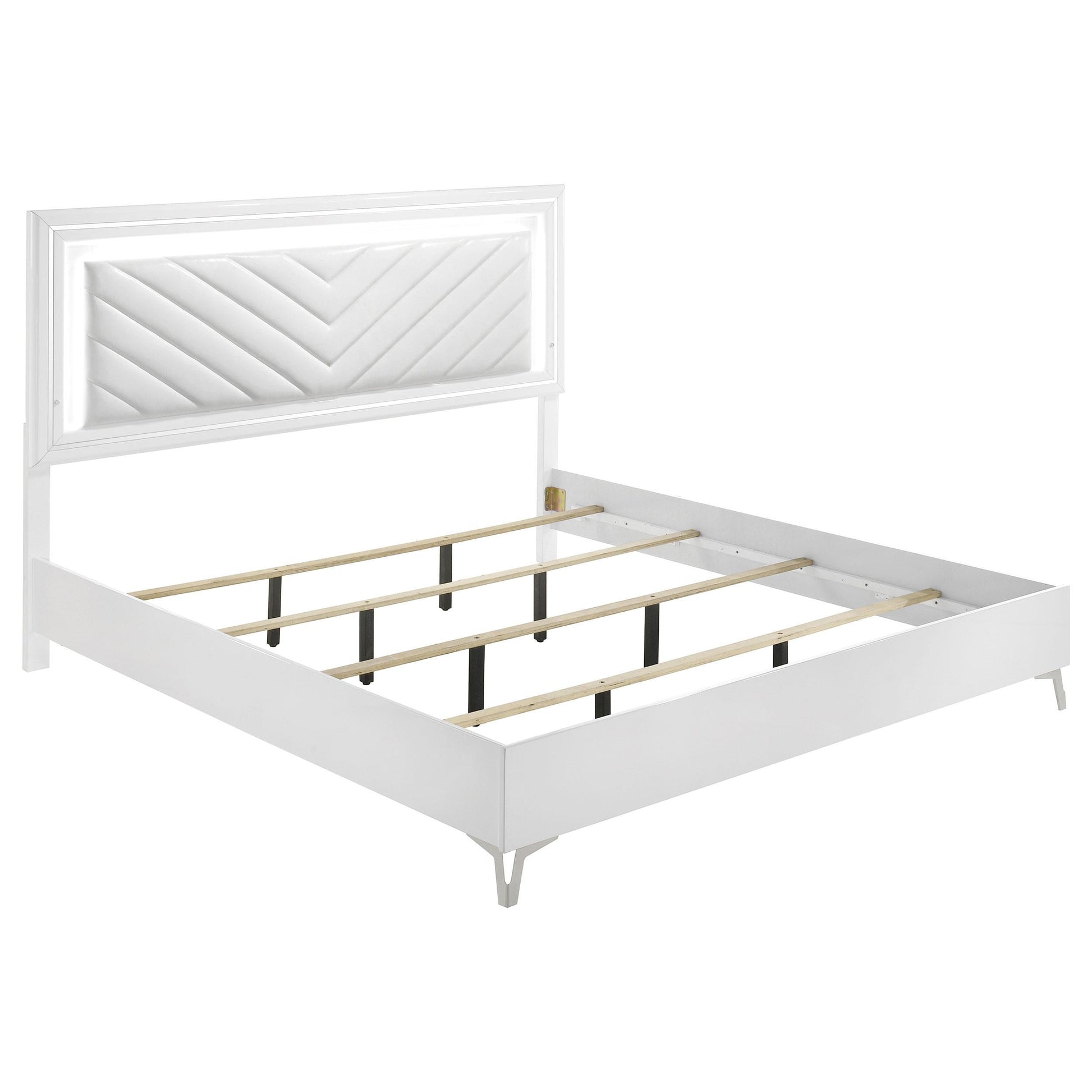 Cassia Bed in White High Gloss