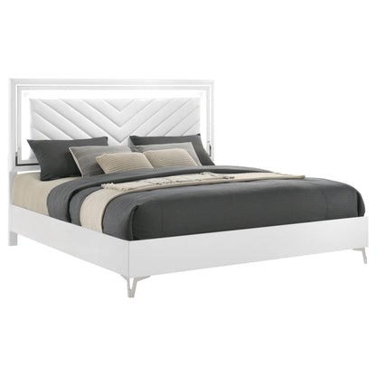 Cassia Bed in White High Gloss