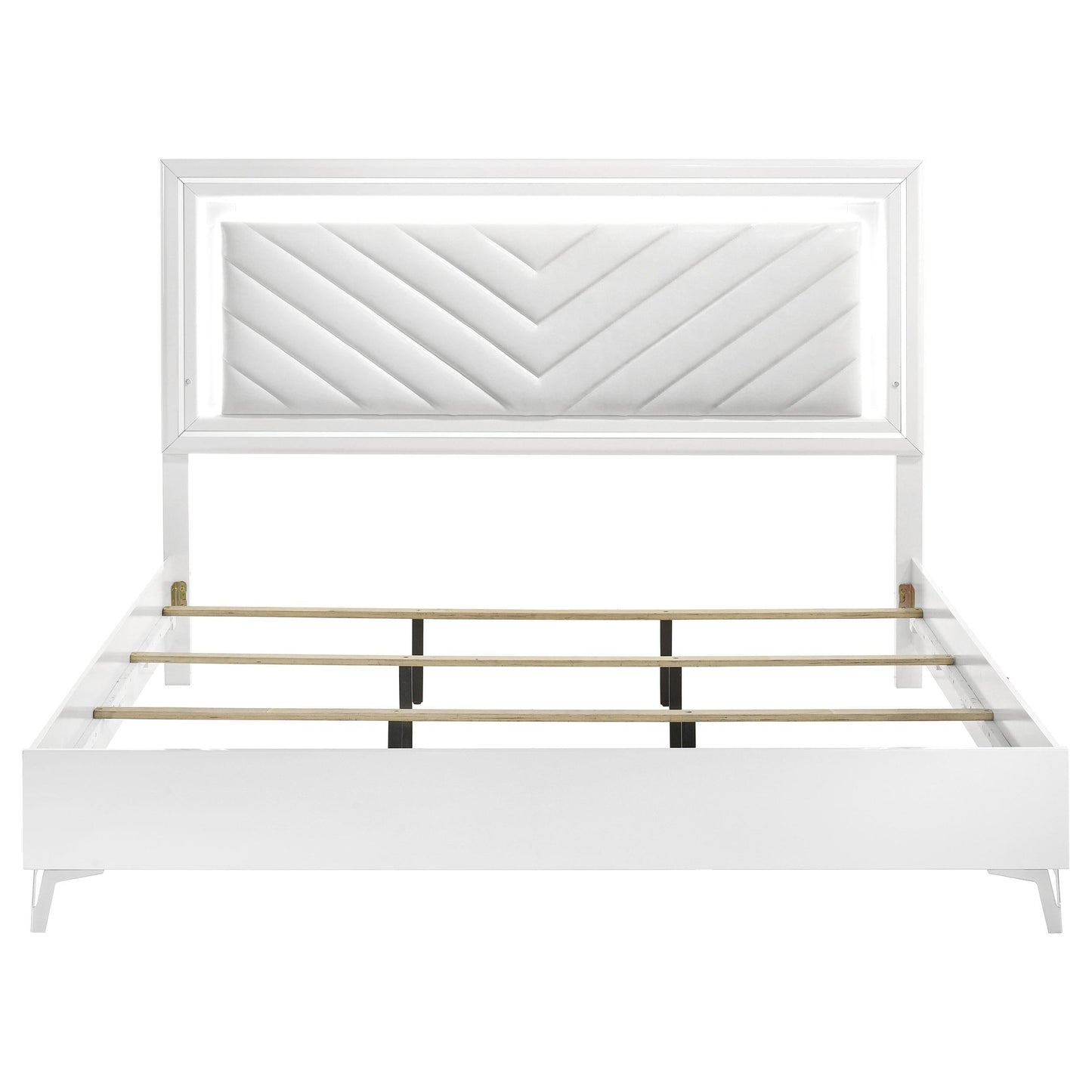 Cassia Bed in White High Gloss