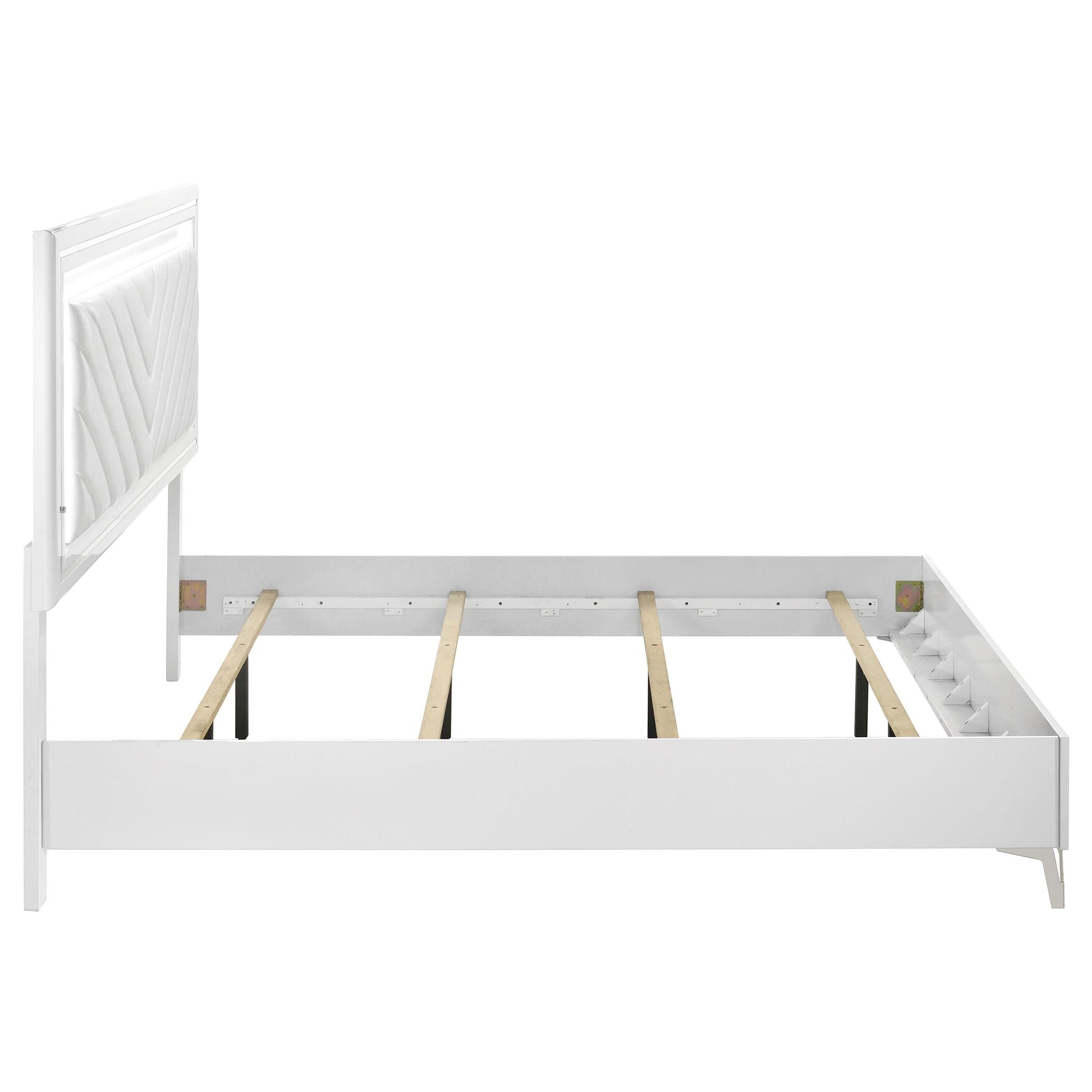 Cassia Bed in White High Gloss