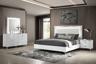Cassia 4-Piece Set in White High Gloss