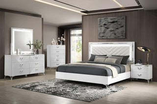 Cassia 5-Piece Set in White High Gloss