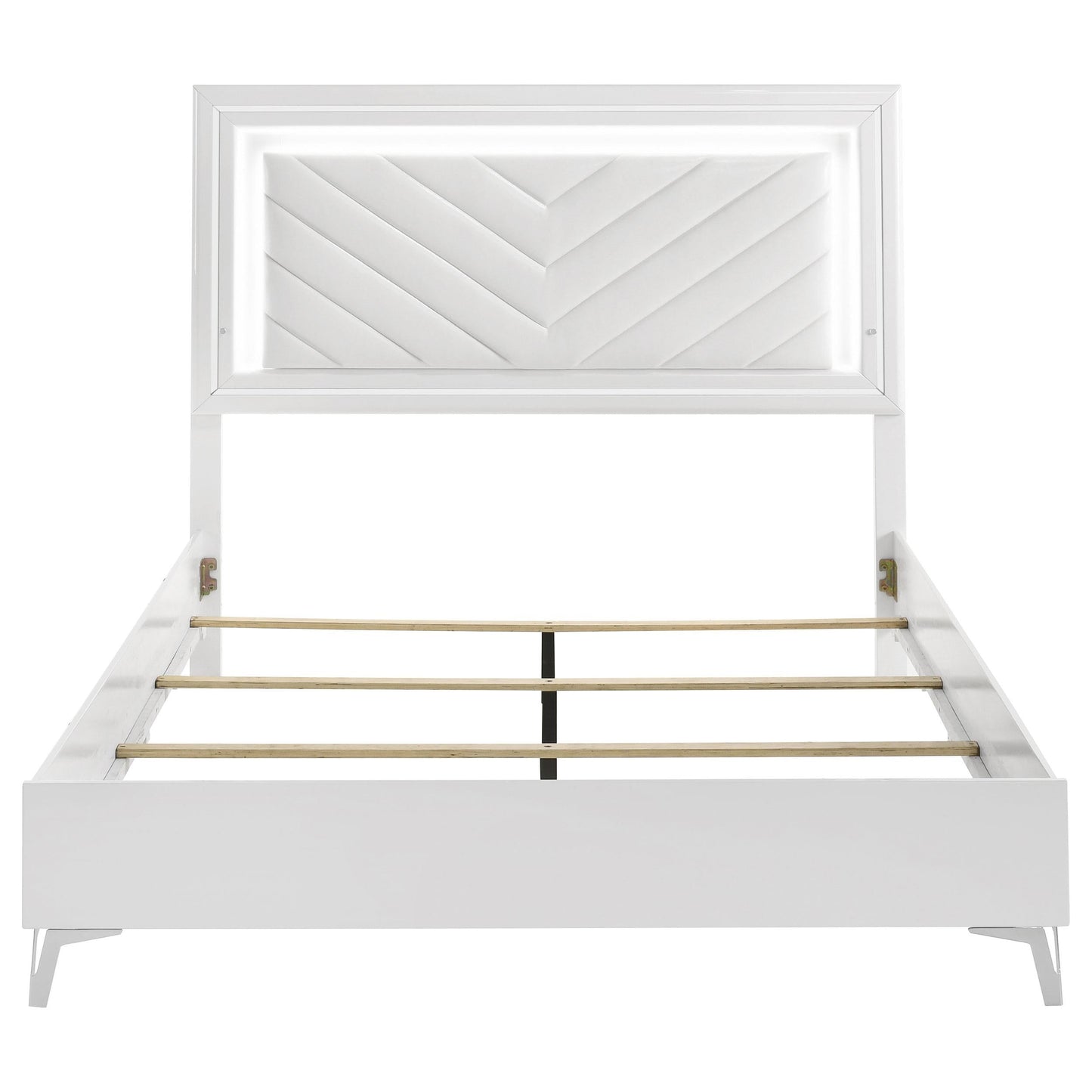 Cassia Bed in White High Gloss