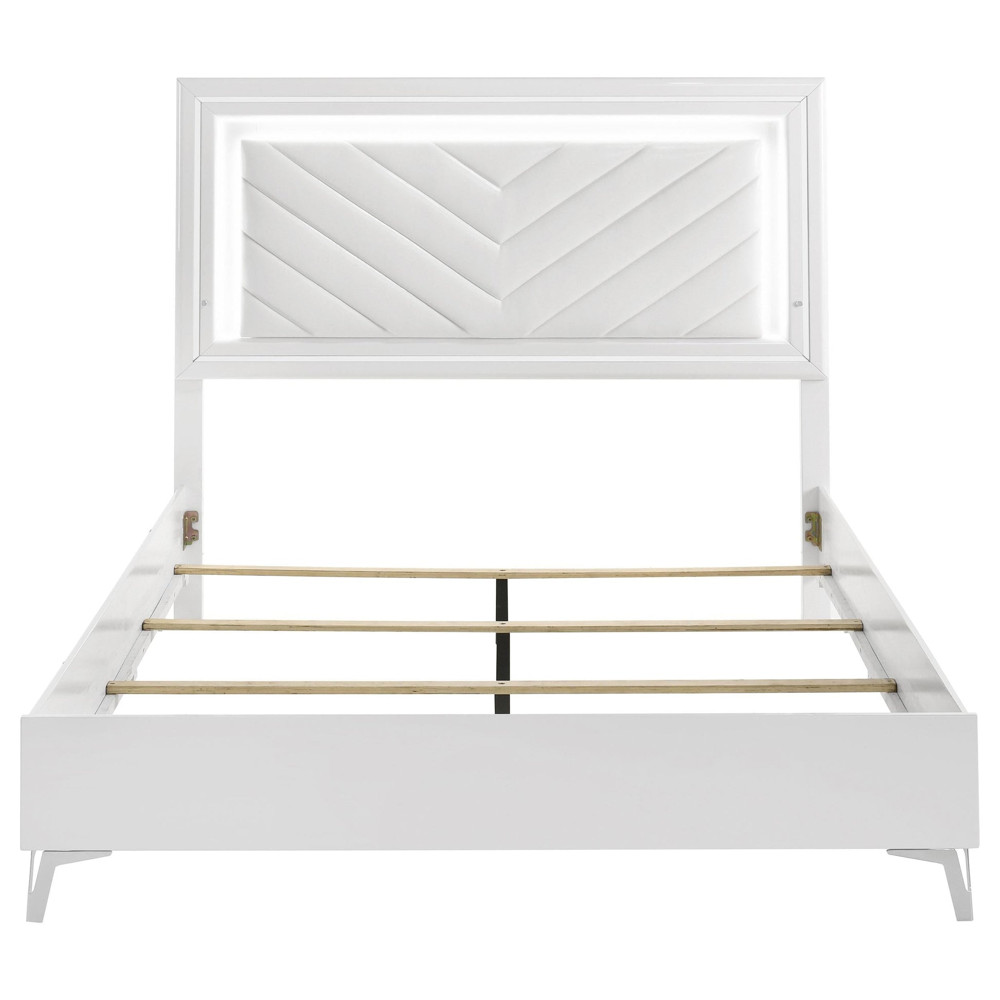 Cassia Bed in White High Gloss