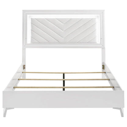 Cassia Bed in White High Gloss