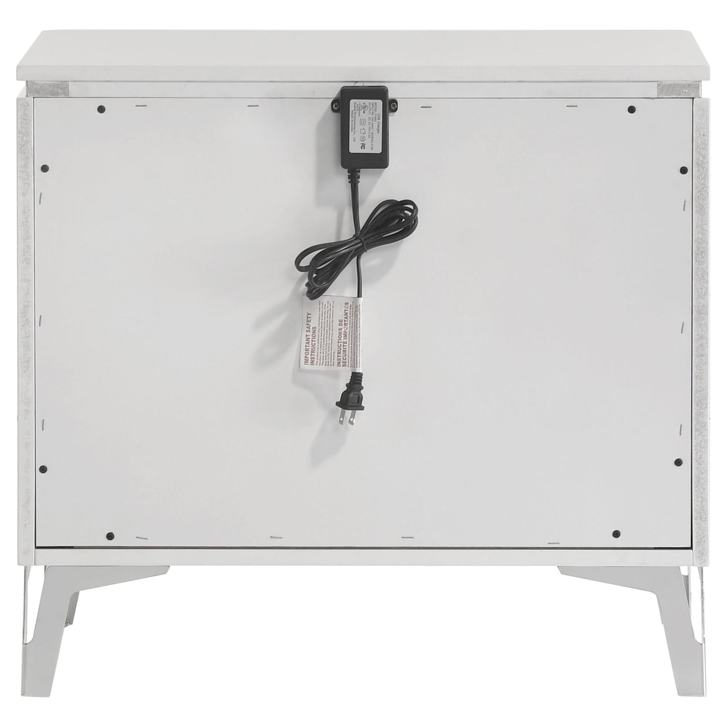 Cassia Nightstand in White High Gloss - Coaster Furniture