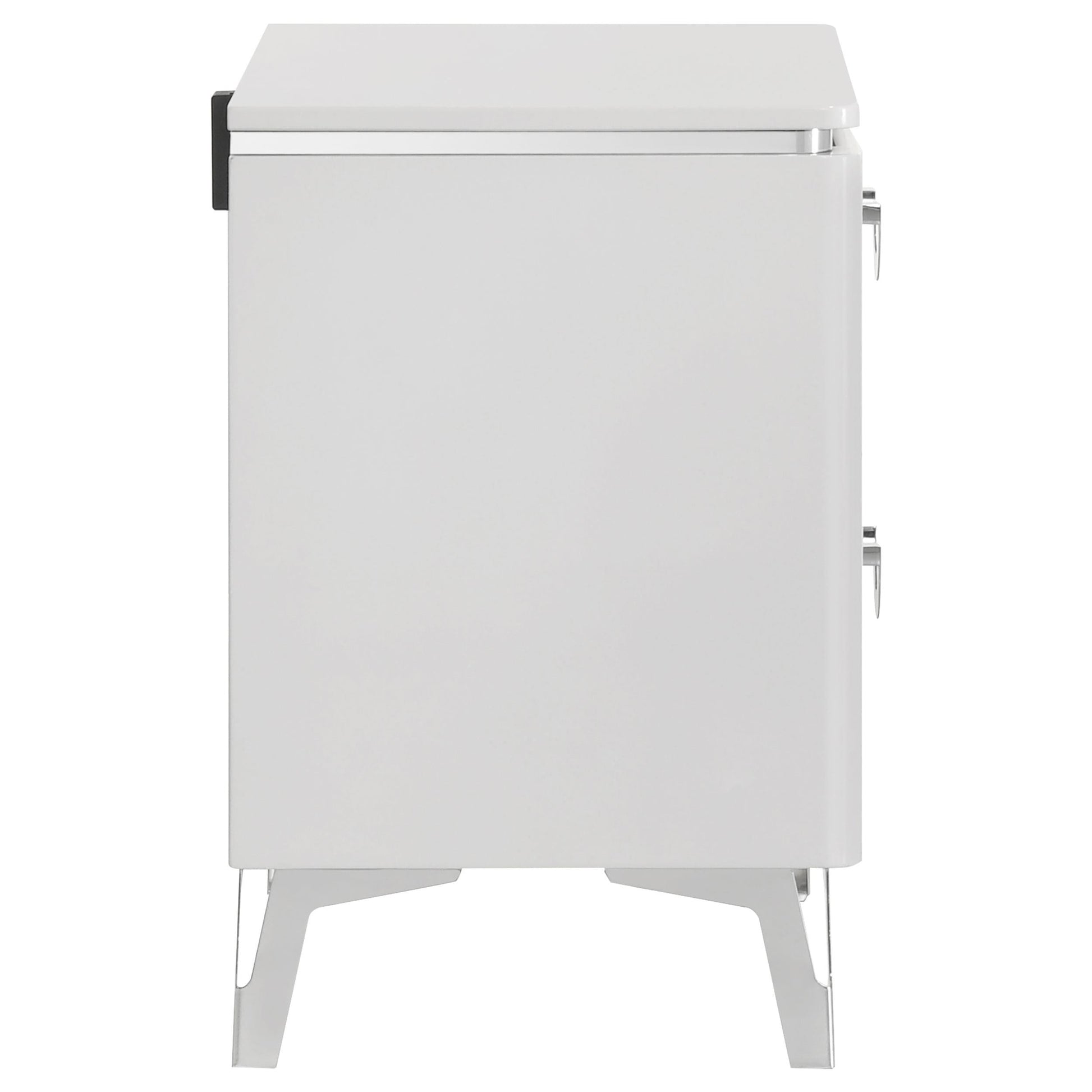 Cassia Nightstand in White High Gloss - Coaster Furniture