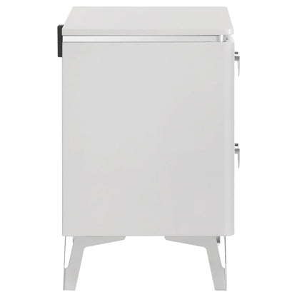 Cassia Nightstand in White High Gloss - Coaster Furniture