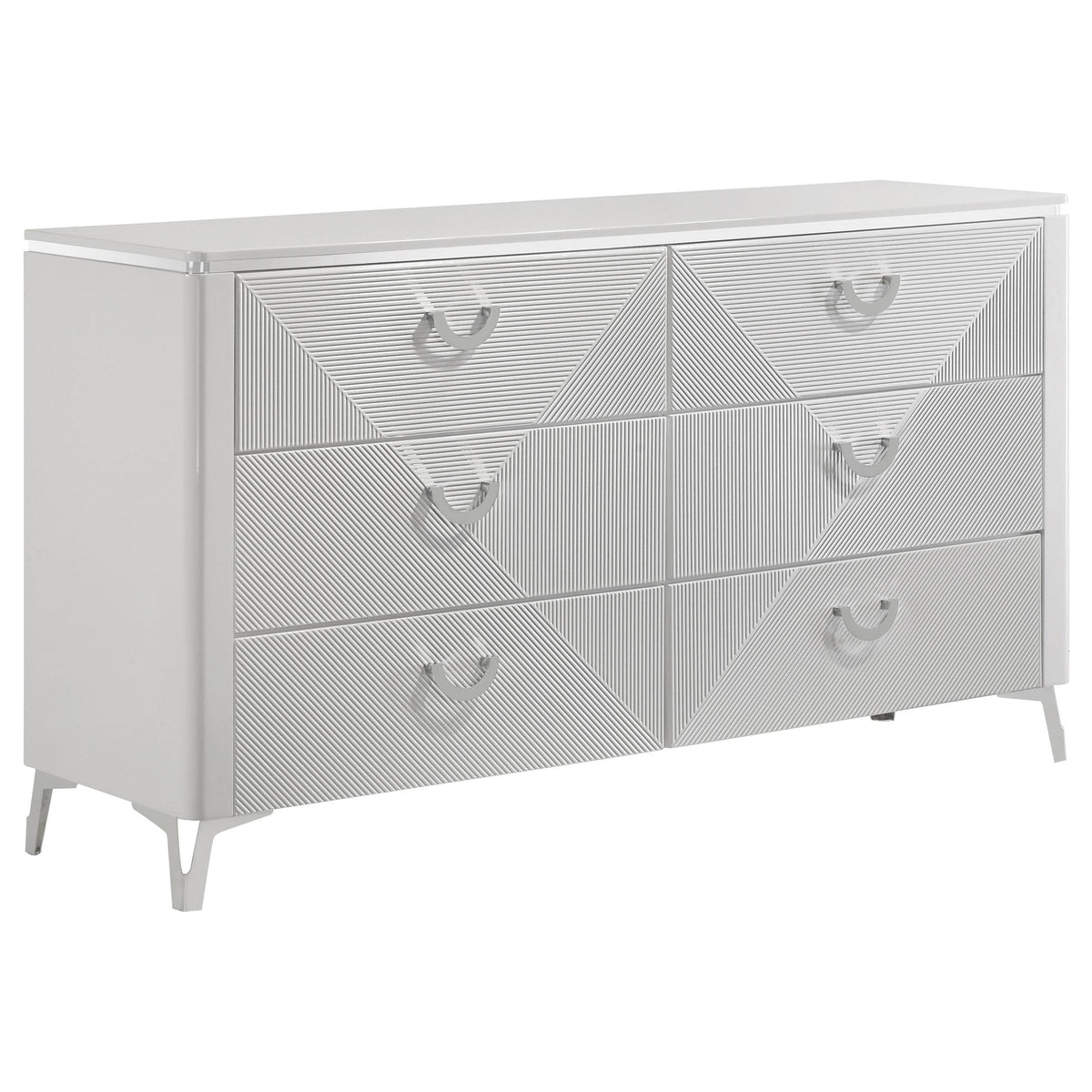 Cassia Dresser in White High Gloss - Coaster Furniture