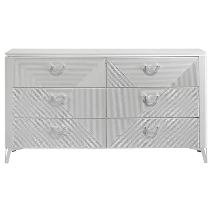 Cassia Dresser in White High Gloss - Coaster Furniture