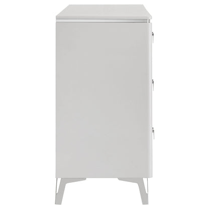 Cassia Dresser in White High Gloss - Coaster Furniture