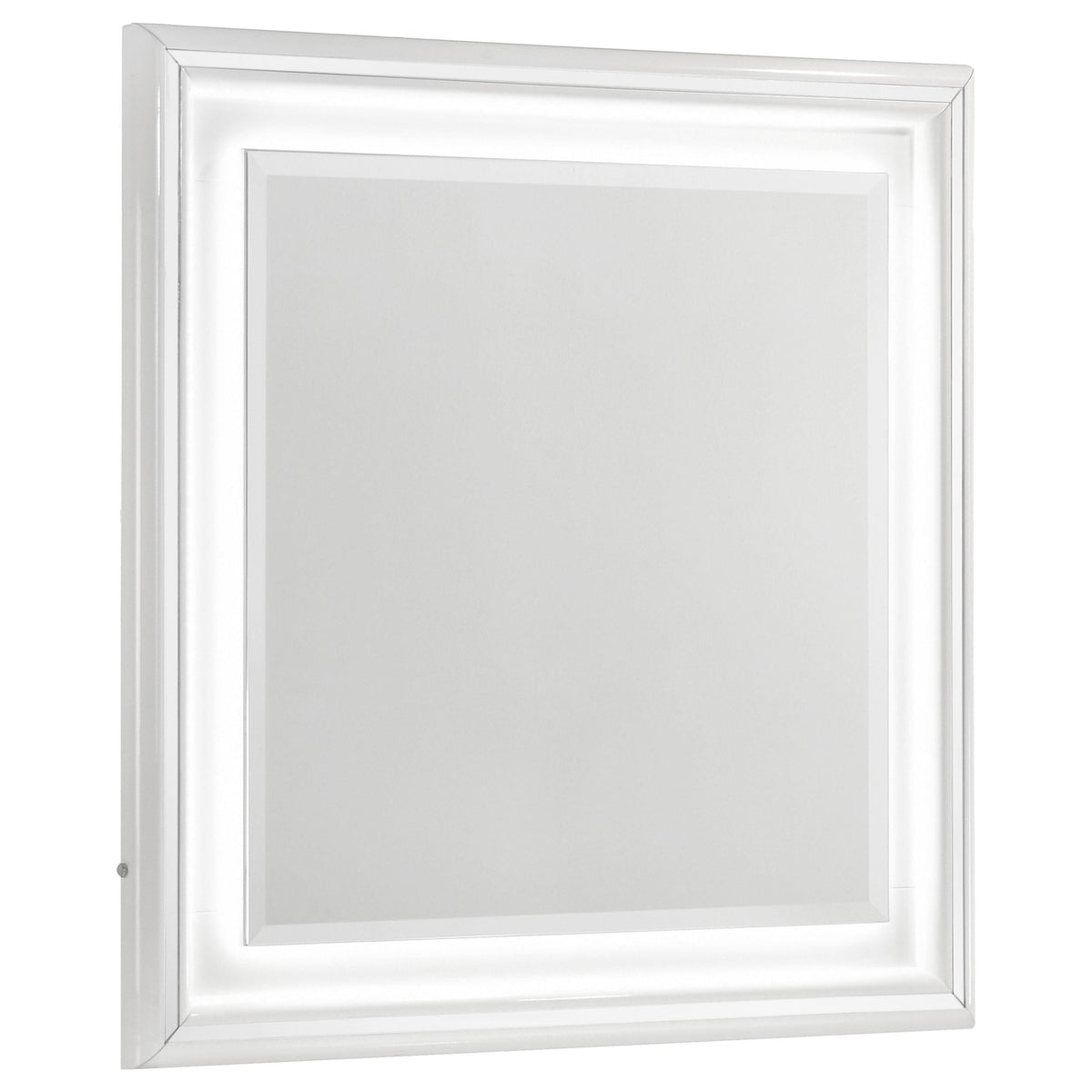 Cassia Dresser Mirror in White High Gloss - Coaster Furniture