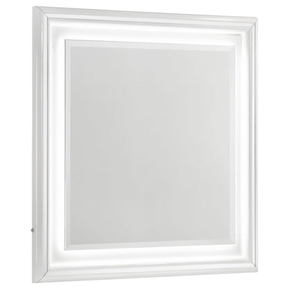 Cassia Dresser Mirror in White High Gloss - Coaster Furniture