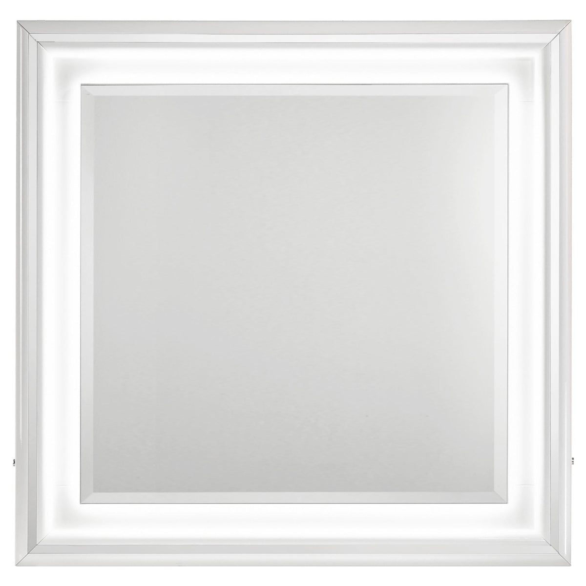 Cassia Dresser Mirror in White High Gloss - Coaster Furniture