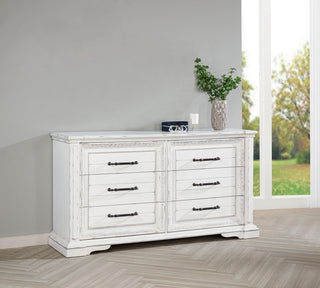 McKinney Dresser in Vintage White - Coaster Furniture