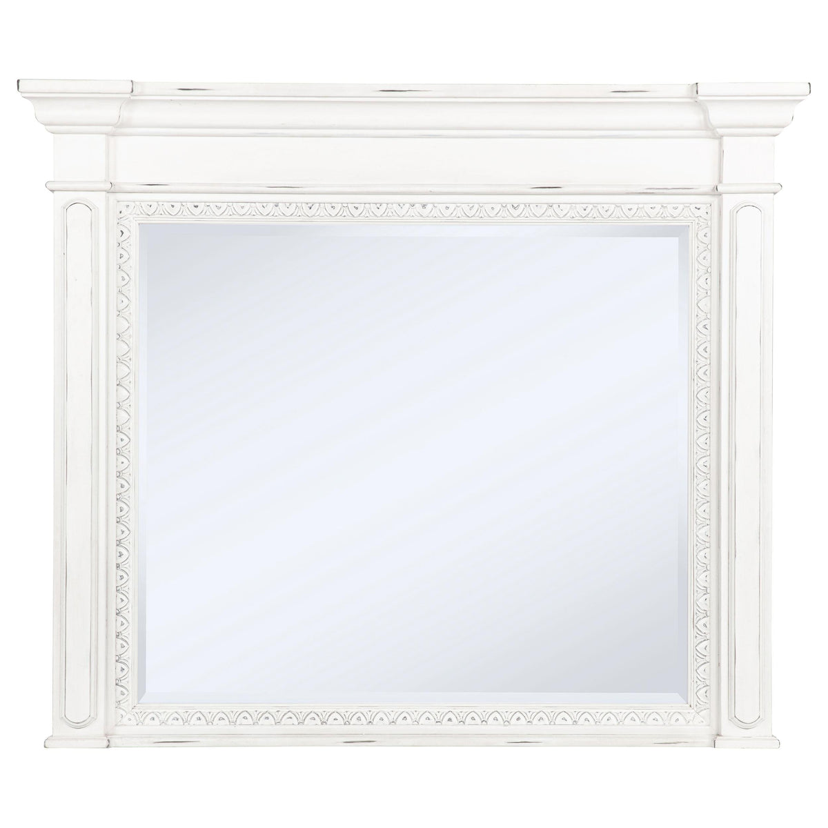 McKinney Dresser Mirror in Vintage White - Coaster Furniture