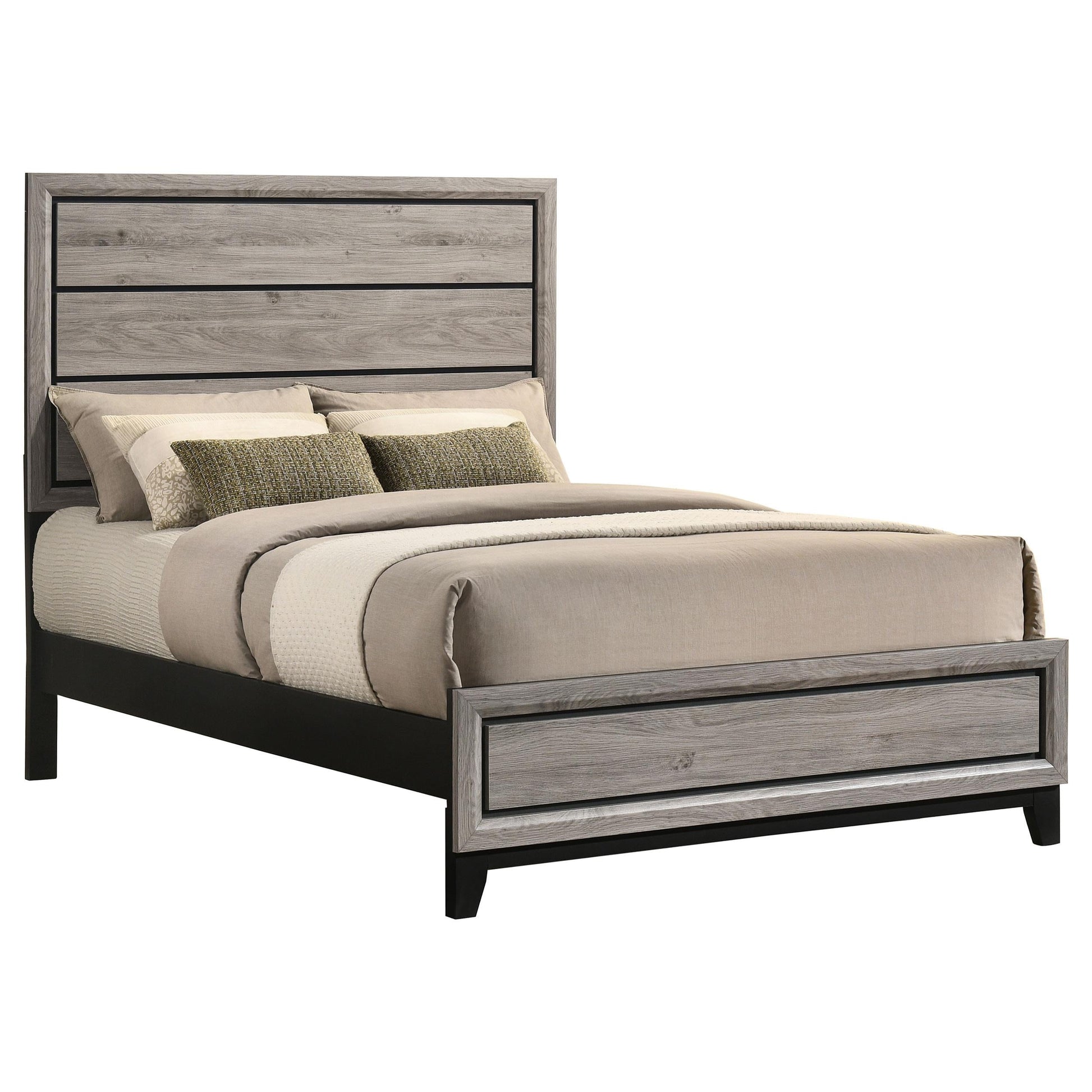 Watson Full Bed - Light Taupe
