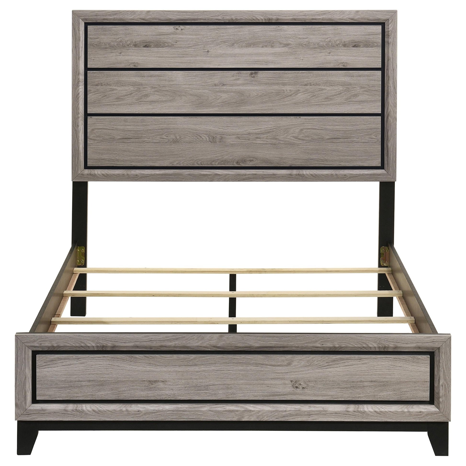Watson Full Bed - Light Taupe