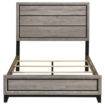 Watson Full Bed - Light Taupe