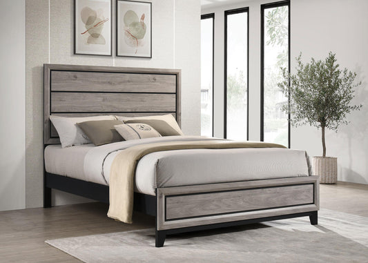 Watson Queen Bed - Light Taupe