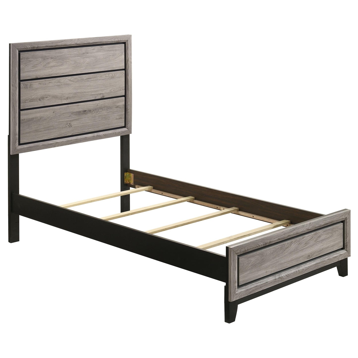 Watson Twin Bed - Light Taupe