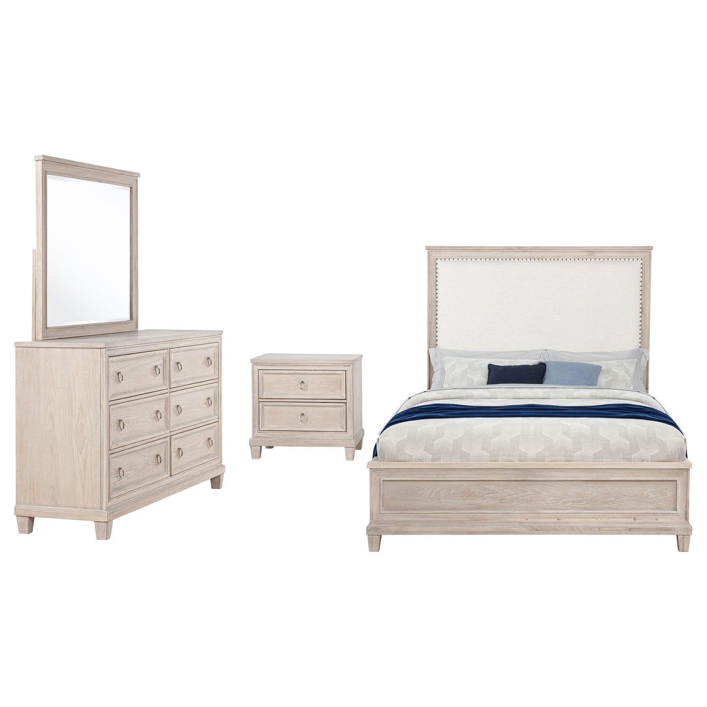 Pembroke 4-Piece Set in Washed Oak