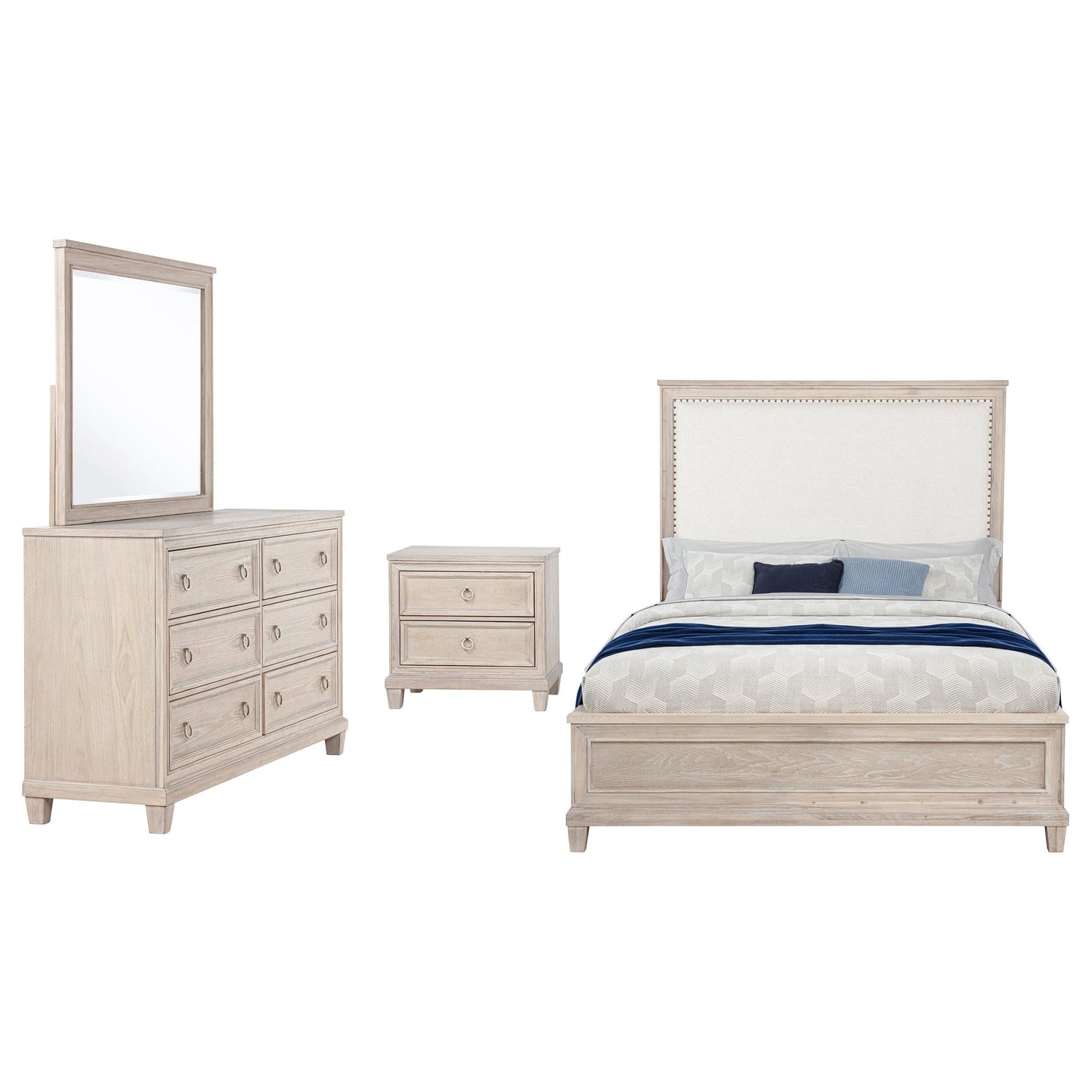 Pembroke 4-Piece Set in Washed Oak
