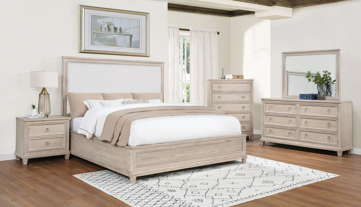 Pembroke Dresser Mirror in Washed Oak - Coaster Furniture