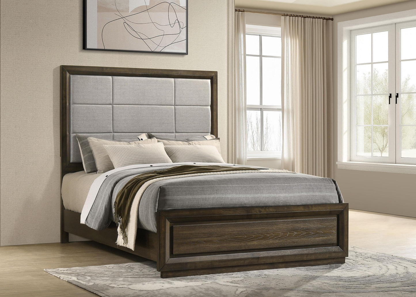Atlas Bed in Dark Oak