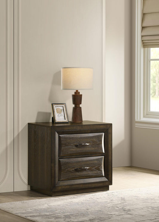 Atlas Nightstand in Dark Oak - Coaster Furniture