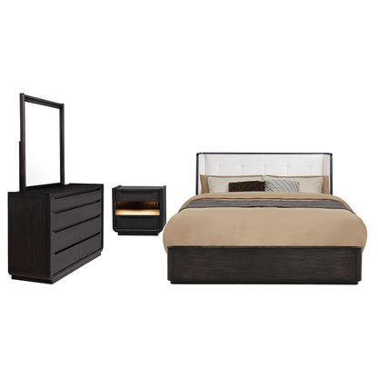 Leandro 4-Piece Set in Burnished Black