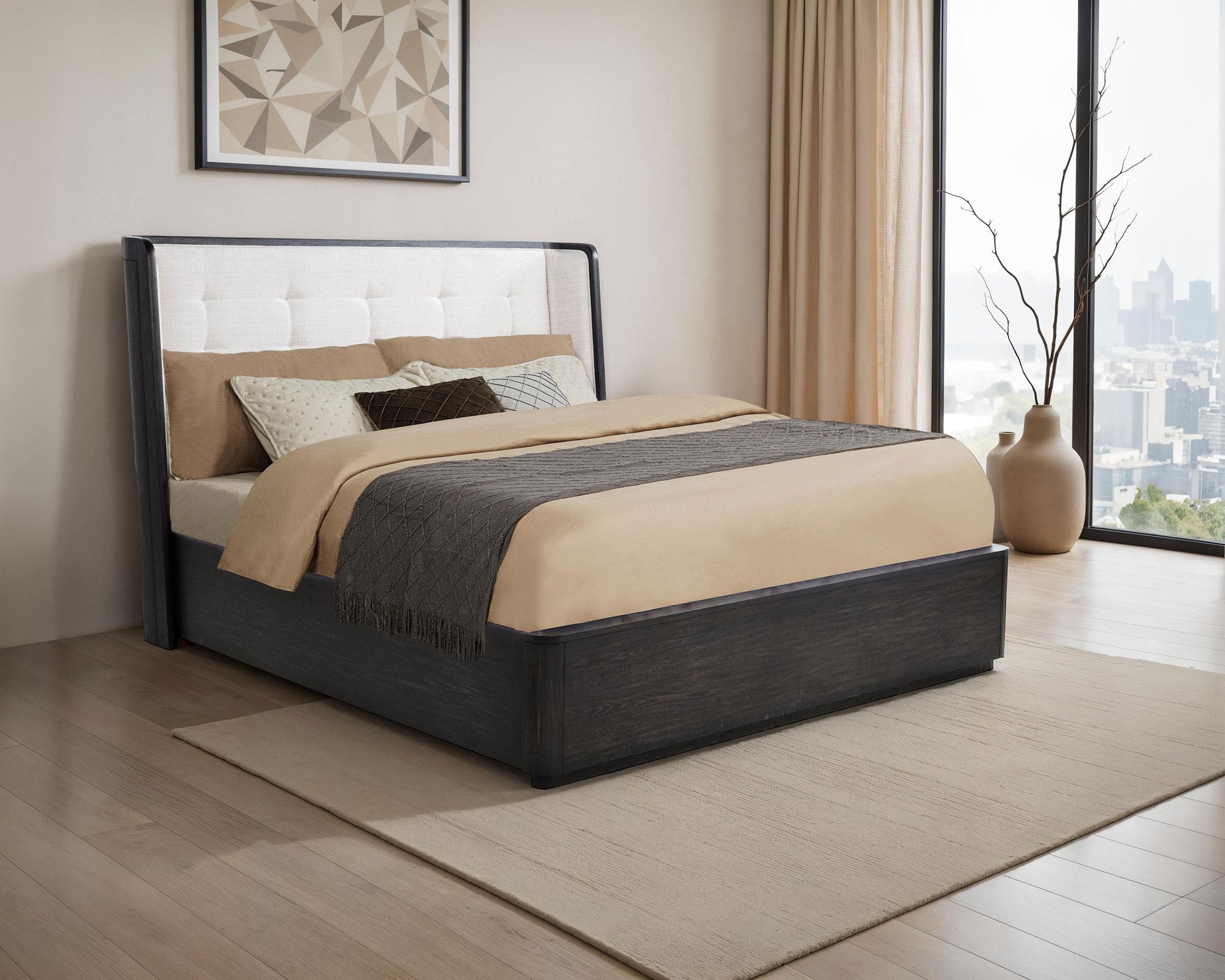 Leandro Bed in Burnished Black