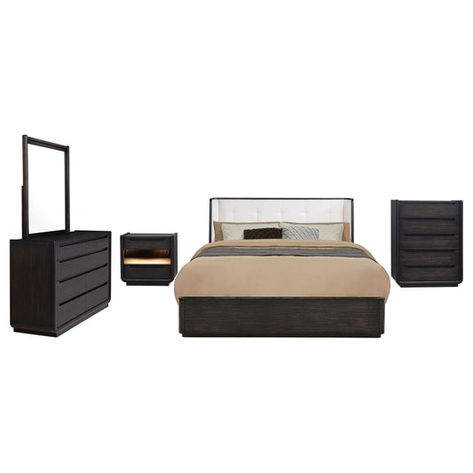 Leandro 5-Piece Set in Burnished Black