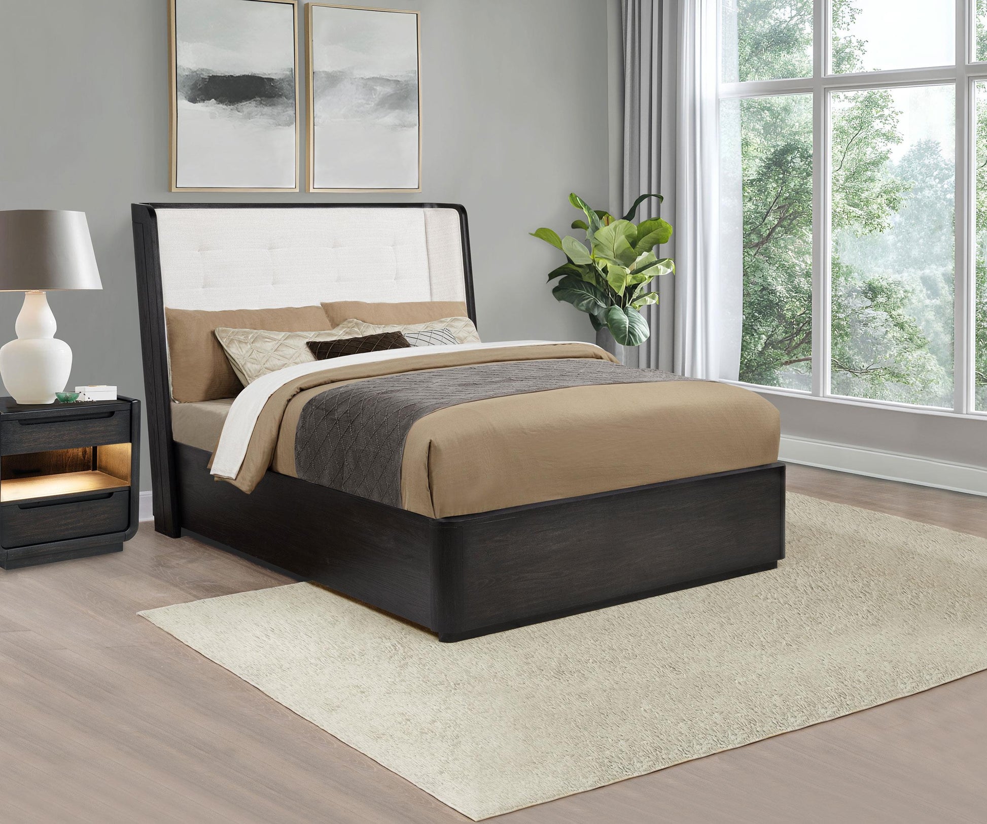 Leandro Bed in Burnished Black