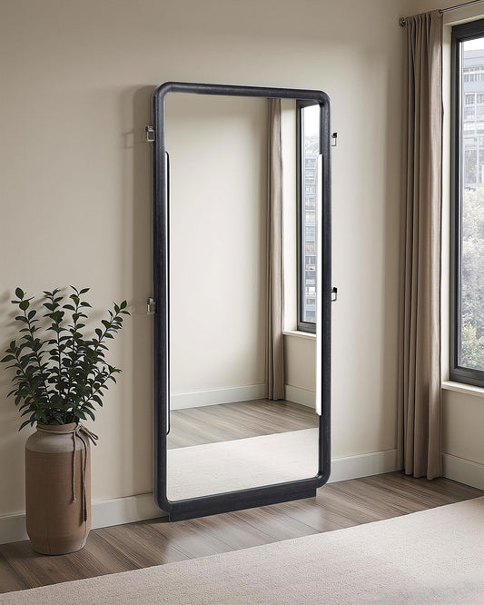 Leandro Floor Mirror in Burnished Black - Coaster Furniture