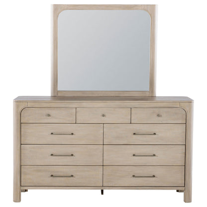 Solano Dresser With Mirror in Weathered Mango - Coaster Furniture